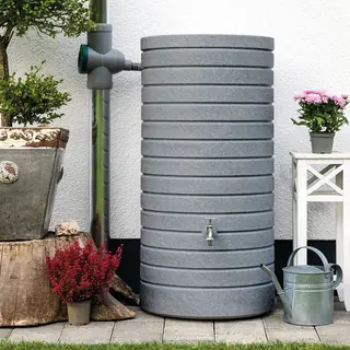 Braun Regentonne Aversa 270 Liter grau granit