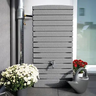 Braun Regentonne Catania 210 Liter grau granit