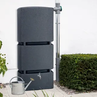 Braun Regentonne eckig Jumbo 800 liter schwarz