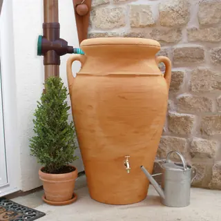 Regentonne Amphore HELENA 300 liter terracotta von Prosperplast