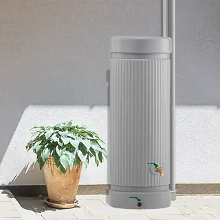 Regentonne Regensäule ATHEN grau 300 liter von Speidel